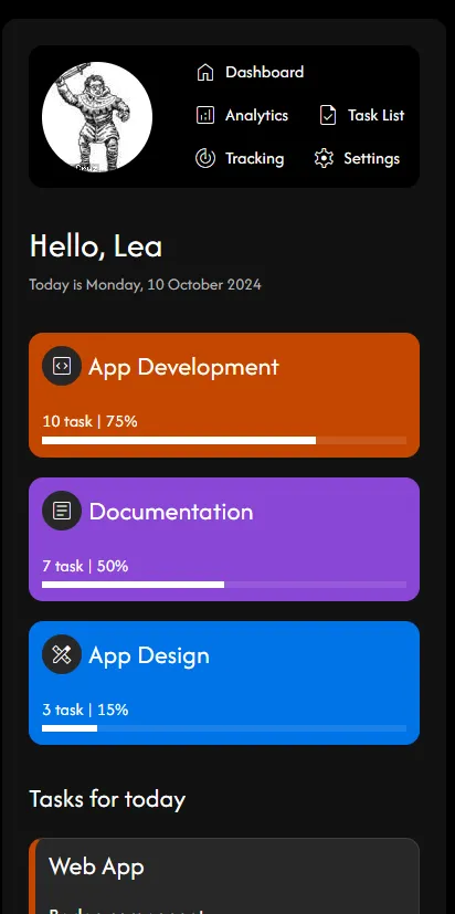 Dashboard full responsive sans media queries sur un petit écran